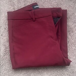 Express Women's Burgundy Boot Cut Pants